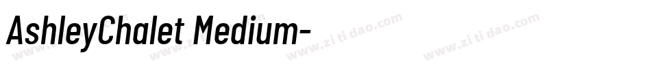 AshleyChalet Medium字体转换